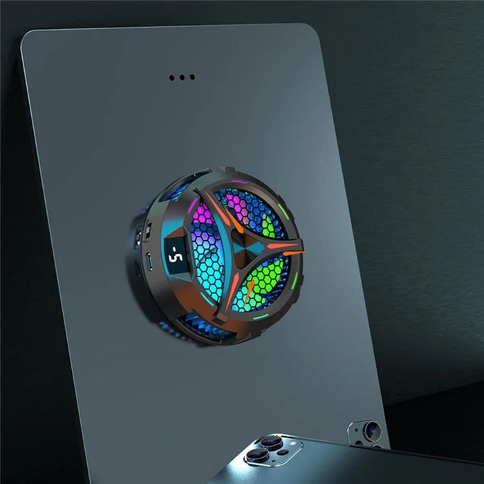 Professional Tablet Semiconductor Heat Sink with LED Display 2 Adjustable Cooling Levels for Gaming Live Streaming - 4