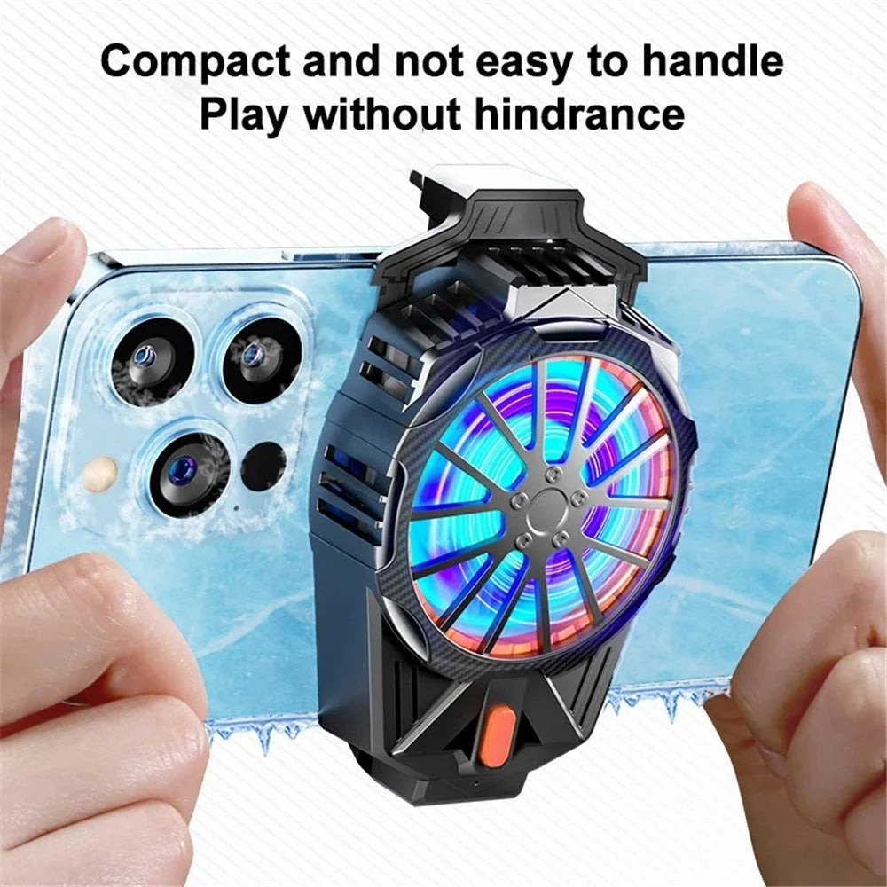 X57 Mobile Phone Semiconductor Cooler 3 Gears Adjustable Cooling Fan for Gaming - 2