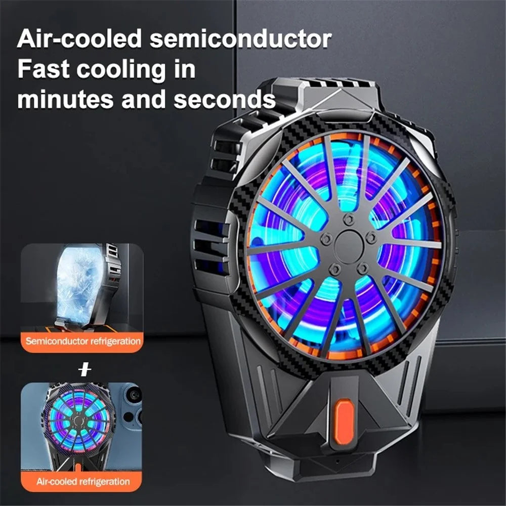 X57 Mobile Phone Semiconductor Cooler 3 Gears Adjustable Cooling Fan for Gaming - 3