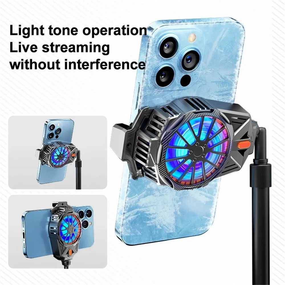 X57 Mobile Phone Semiconductor Cooler 3 Gears Adjustable Cooling Fan for Gaming - 5