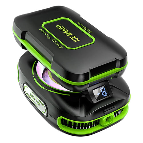 JS85 Clip On Semiconductor Phone Cooler with Digital Display 3 Speeds Silent Magnetic Cooling Fan - 1
