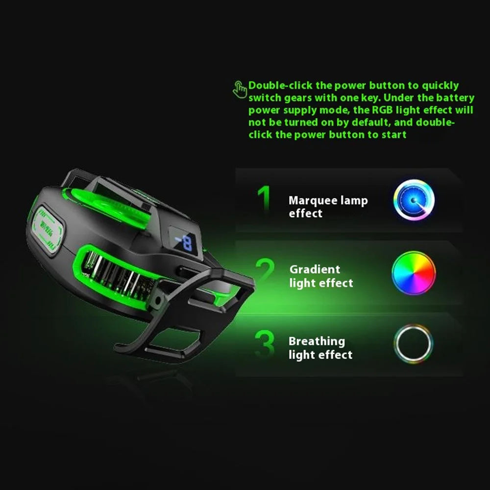 JS85 Clip On Semiconductor Phone Cooler with Digital Display 3 Speeds Silent Magnetic Cooling Fan - 6
