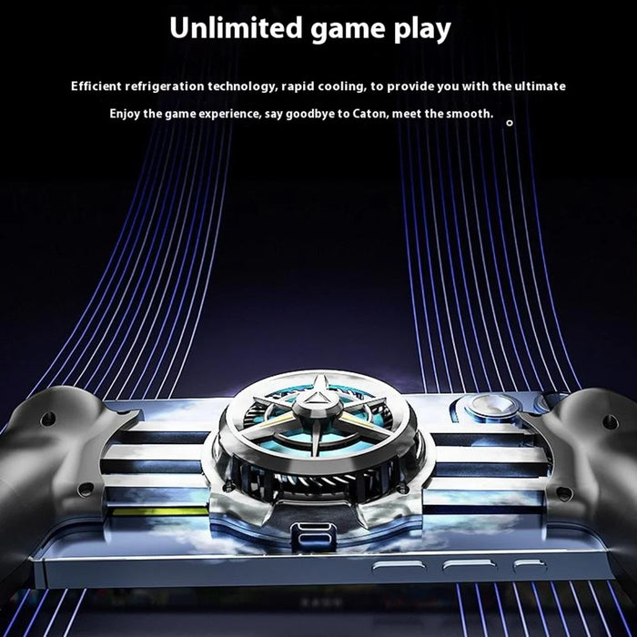 JK01S Mobile Phone Cooling Fan with RGB Light Clip On Semiconductor Refrigeration Radiator for Gaming - 7