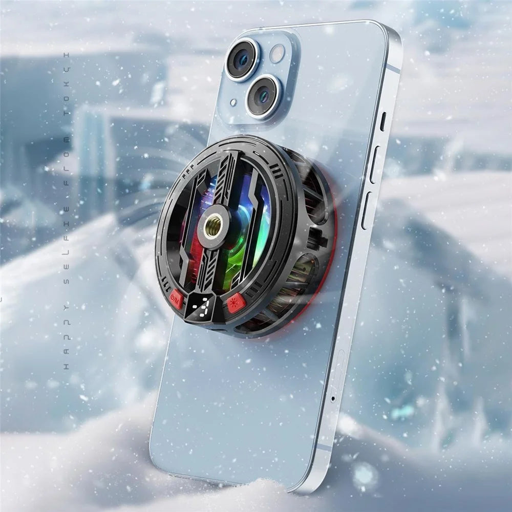 S01 Magnetic Phone Cooler TEC Semiconductor Gaming Heat Sink Fan Clip-On Mobile Radiator for Live Streaming - Black - 2