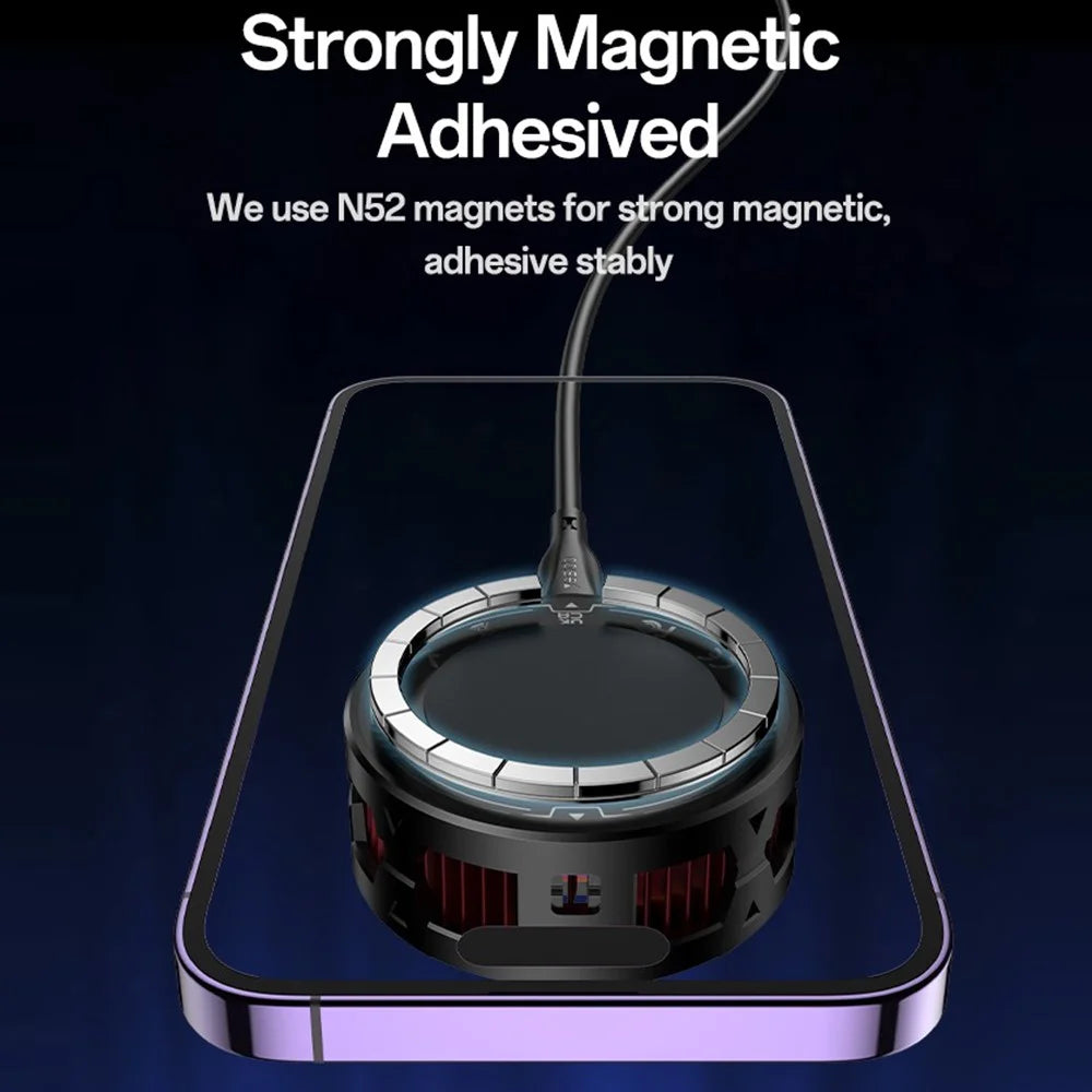 YESIDO C226 Semiconductor Cooling Phone Cooler Magnetic Ring Design RGB LED Temperature Display Gaming Radiator - 5