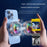 WLX-MB2 Magnetic Semiconductor Phone Cooler Fan Smart Temperature Control RGB Cooling Pad for Mobile Games - White - 4