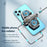 K4 Mobile Phone Radiator Dual-core Cooling Fan Smartphone Live Streaming Gaming Heat Dissipation Cooler - Dark Grey - 6