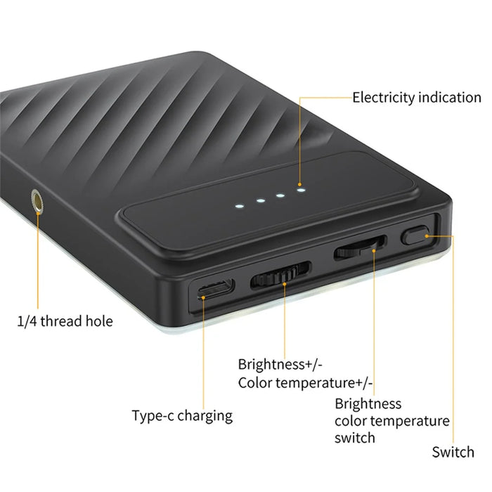 V16R 24 Effects RGB Light Clip-On Pocket Fill Light for Mobile Phone / Tablet / Laptop, without Screen - 2