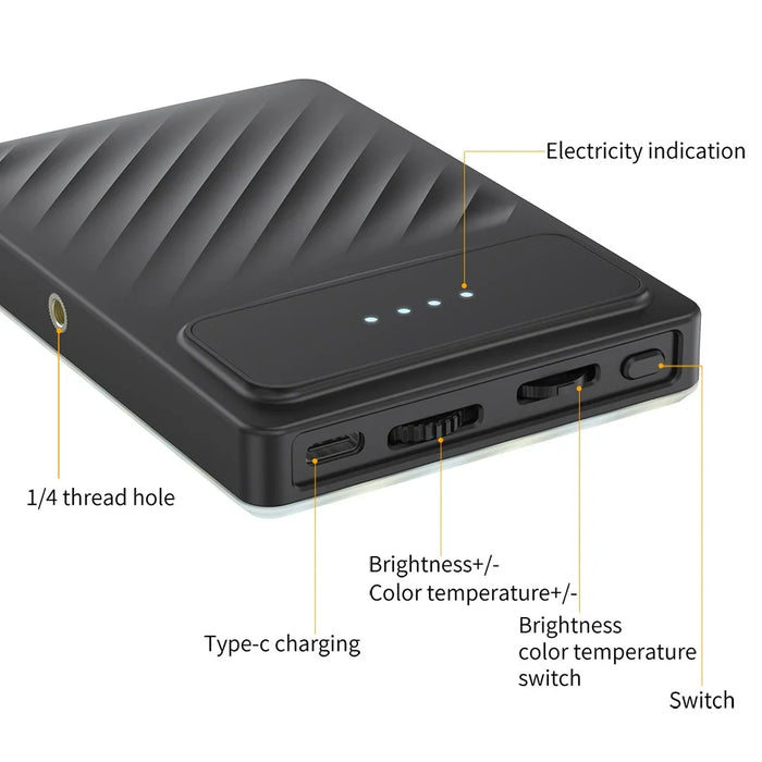 V16SE Three Light Modes Clip-On Pocket Mini Fill Light for Mobile Phone / Tablet / Laptop - 2