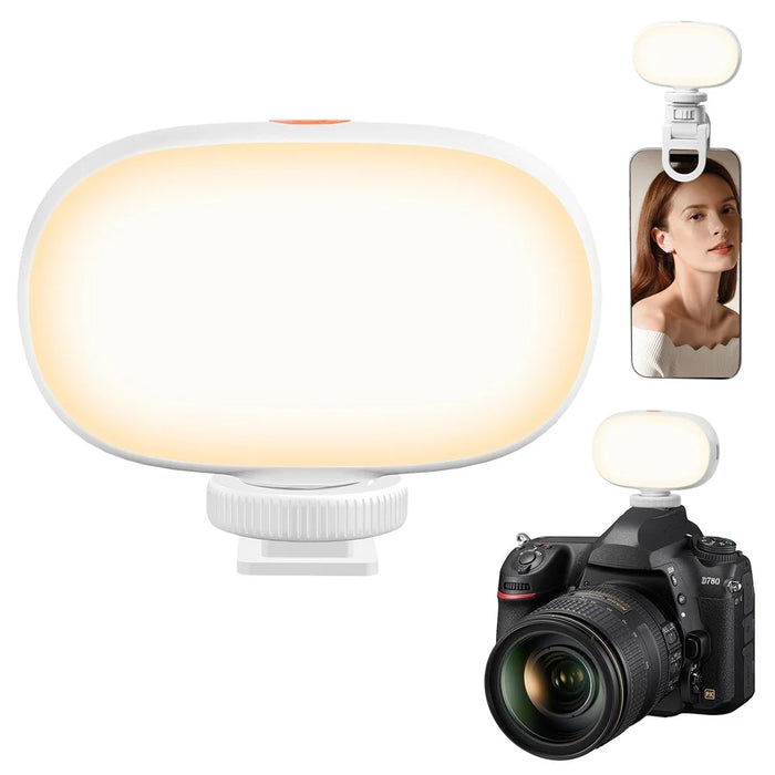 XJ76 LED Phone Camera Video Light Live Streaming Vlog Video Conferencing Fill Light - 1