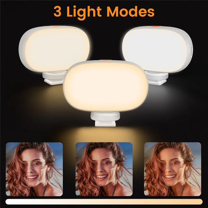 XJ76 LED Phone Camera Video Light Live Streaming Vlog Video Conferencing Fill Light - 3