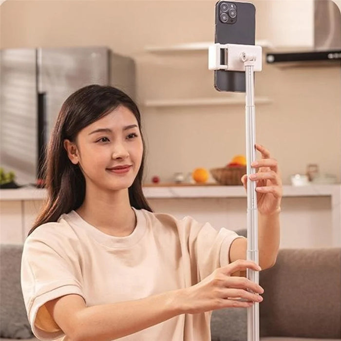 X6 Multi-Functional Rotating Phone Stand 360° Rotation Cantilever Lazy Holder for Live Streaming Overhead Shooting - White - 5