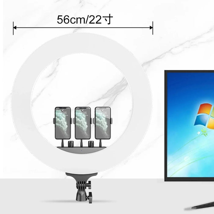 M22S 22inch Dimmable LED Ring Light Kit with Remote Control for Selfie Makeup YouTube Facebook Live - US Plug - 2