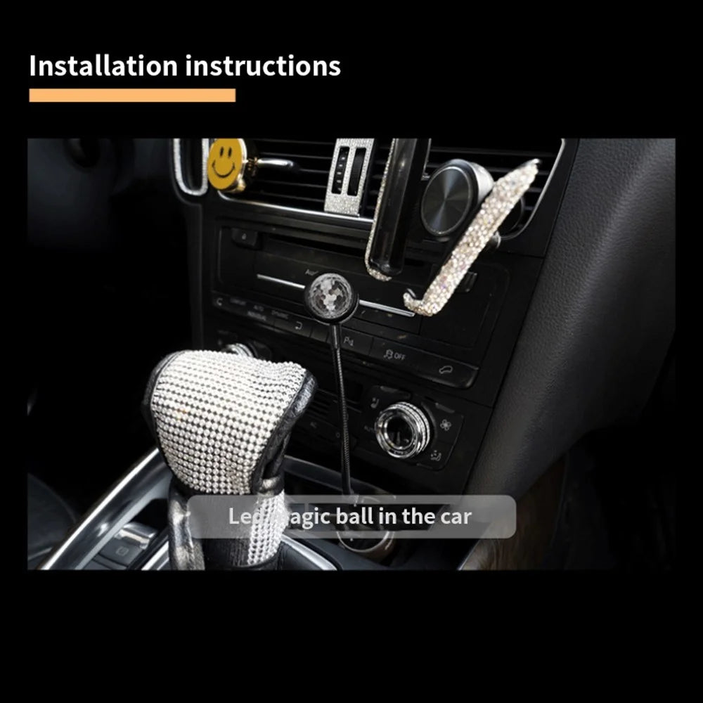 M9 Car Roof Night Light LED Atmosphere Lamp Portable Adjustable USB Romantic Atmosphere Decoration Light for Cars Bedrooms Parties - 5