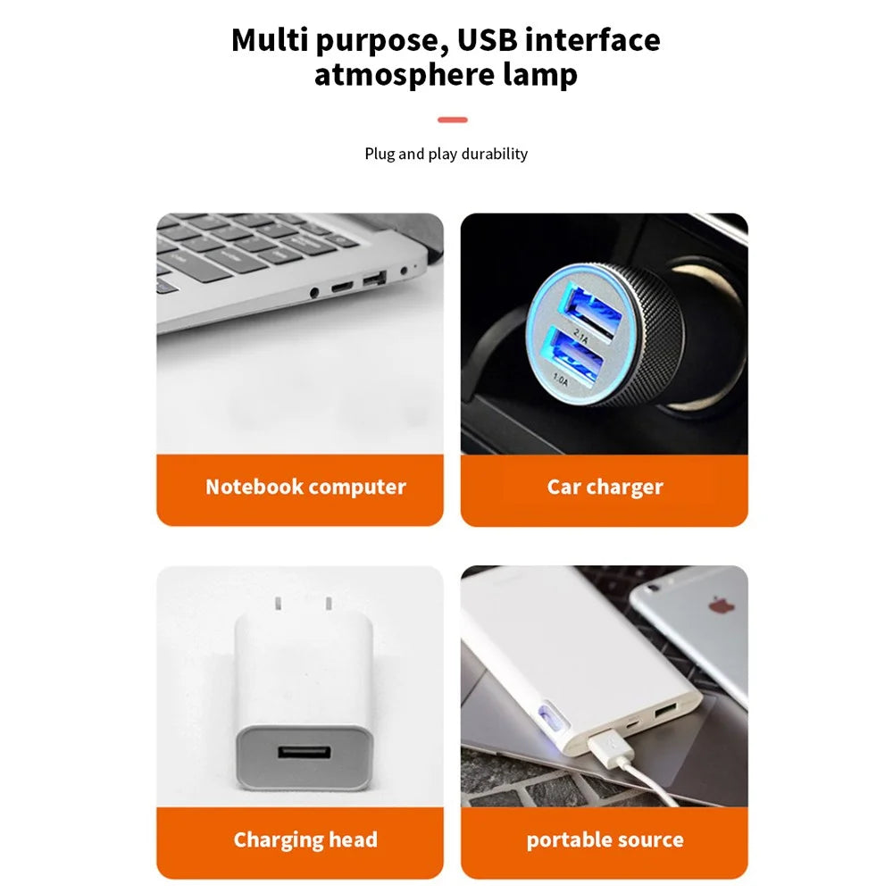 M9 Car Roof Night Light LED Atmosphere Lamp Portable Adjustable USB Romantic Atmosphere Decoration Light for Cars Bedrooms Parties - 6