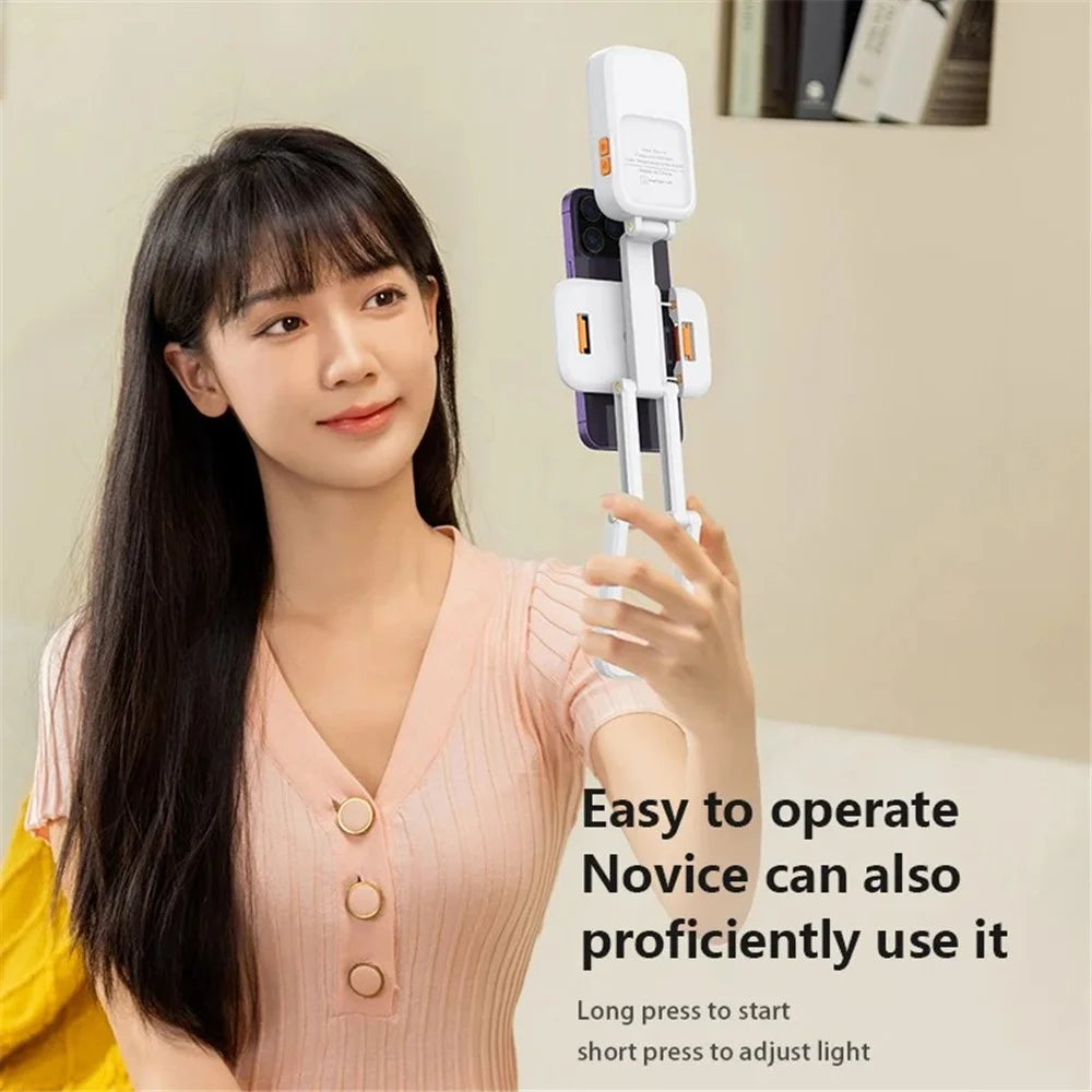 DP2.PRO Foldable Desktop Phone Holder Fill Light Live Streaming Video Recording Fill Light - 3