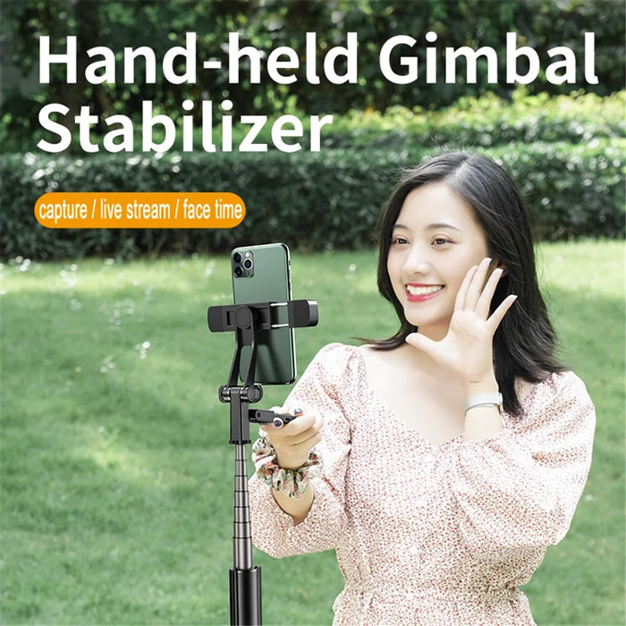 K30 Bluetooth-compatible Selfie Stick Extendable Tripod Handheld Gimbal Stabilizer Fill Light - 6