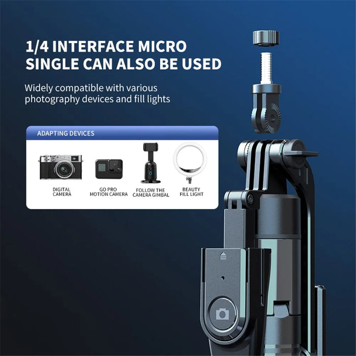 K29 2.15m Bluetooth-compatible Selfie Stick 360 Degree Rotatable Gimbal Tripod Stand with Remote Control - 5