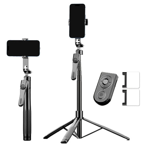 K29D 2.15m Bluetooth-compatible Selfie Stick 360 Degree Rotatable Gimbal Tripod Stand with Dual Fill Light - 1