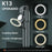 K13 Bluetooth-compatible Selfie Stick Folding Tripod Stand with Flip Up Fill Light and HD Mirror - 4