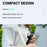 K13 Bluetooth-compatible Selfie Stick Folding Tripod Stand with Flip Up Fill Light and HD Mirror - 6