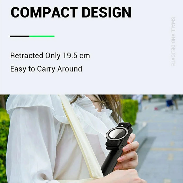 K13 Bluetooth-compatible Selfie Stick Folding Tripod Stand with Flip Up Fill Light and HD Mirror - 6