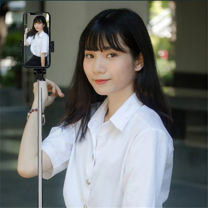 K03 Portable Bluetooth-compatible Selfie Stick with Remote Control Adjustable Height Tripod Stand - 7
