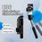C06 Extendable Tripod Stand Phone Anti-Shake Stabilizer Bluetooth-compatible Selfie Stick with 2 Magnetic Fill Lights - 5