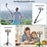 P07 Phone Holder Selfie Stick 4-Leg Tripod Stand with Remote Control - Black - 3