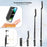 P07 Phone Holder Selfie Stick 4-Leg Tripod Stand with Remote Control - Black - 5