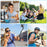 P06 2nd Gen V1 Phone Live Streaming Extendable Four-Leg Floor Stand Bluetooth-compatible Selfie Stick with 1 Fill Light - Black - 3