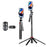 P185TK Phone Holder Live Streaming Four-Leg Floor Stand Extendable Bluetooth-compatible Selfie Stick - 1