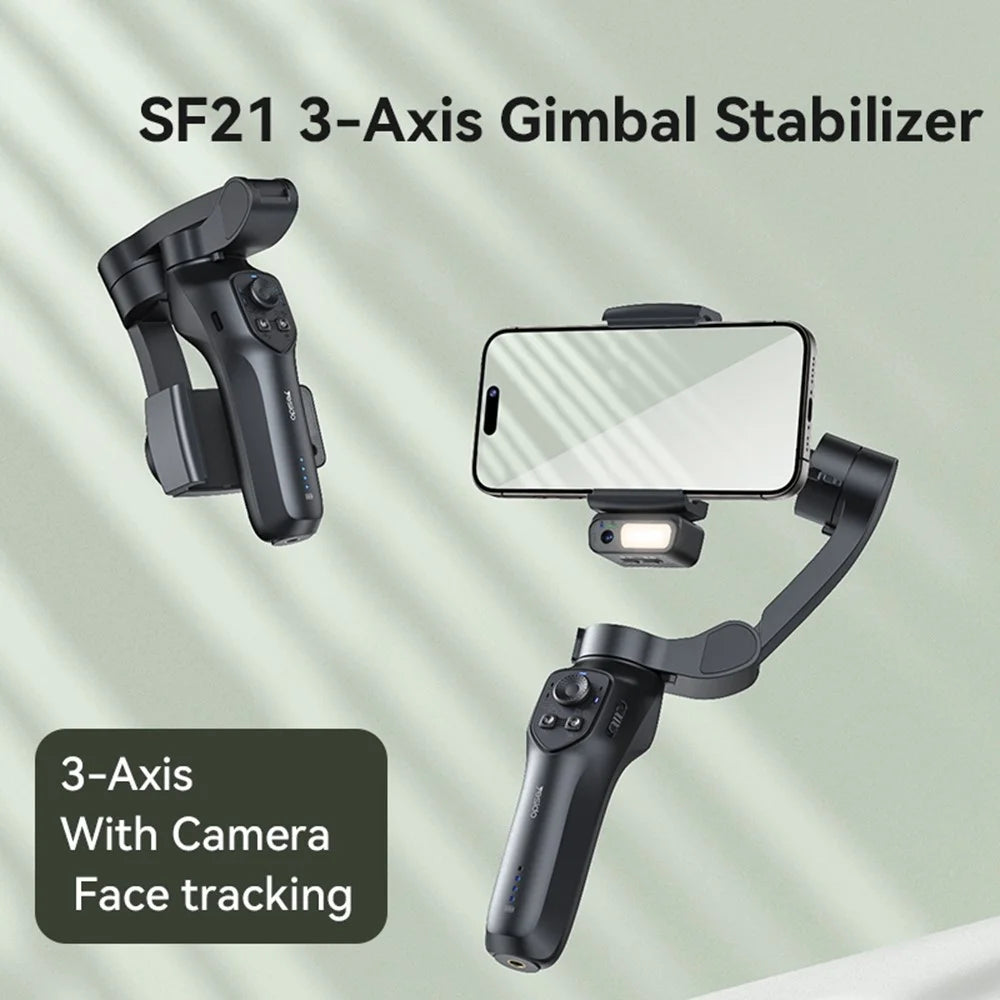 YESIDO SF21 3-Axis Auto Face Tracking Smartphone Holder Gimbal Stabilizer with Tripod Stand - 2