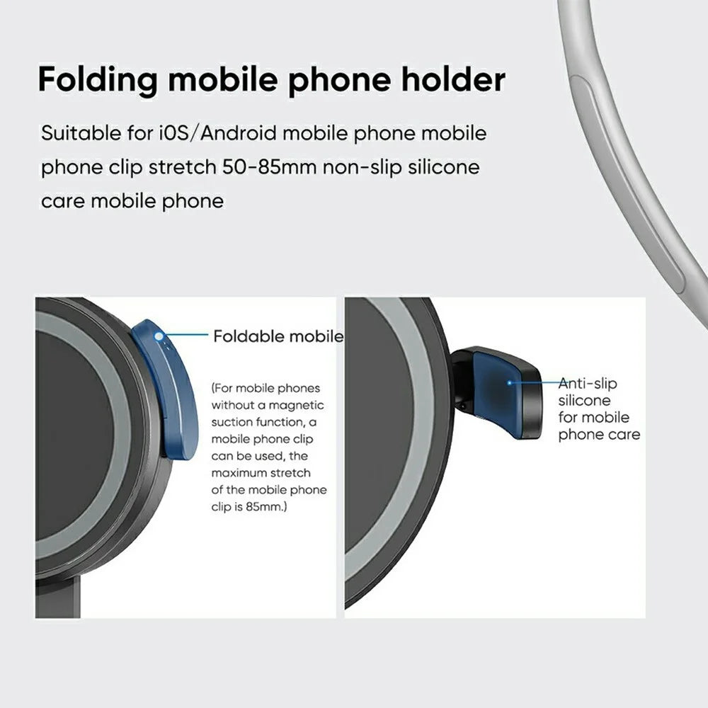 SCS-NH001 Magnetic Neck Phone Holder 360-Degree Rotation Hand Free POV Flexible Phone Neck Mount - 3