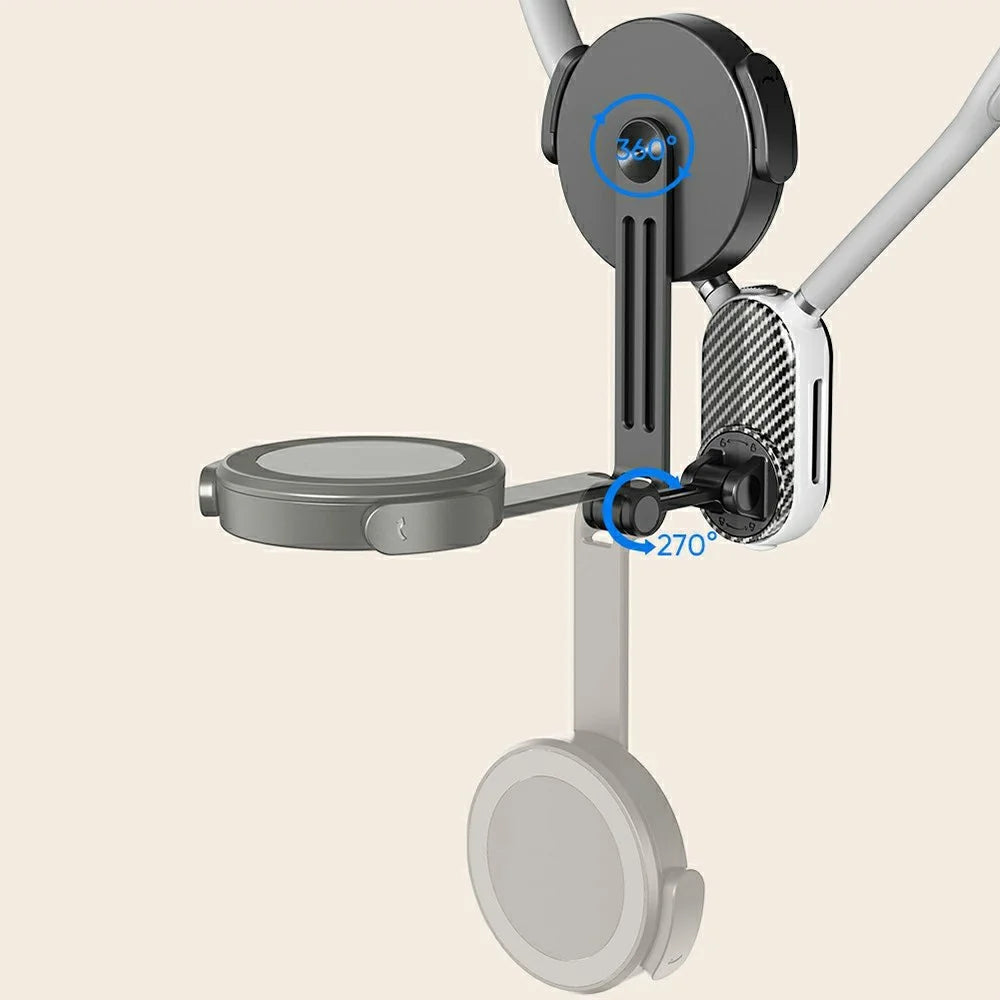 SCS-NH001 Magnetic Neck Phone Holder 360-Degree Rotation Hand Free POV Flexible Phone Neck Mount - 4