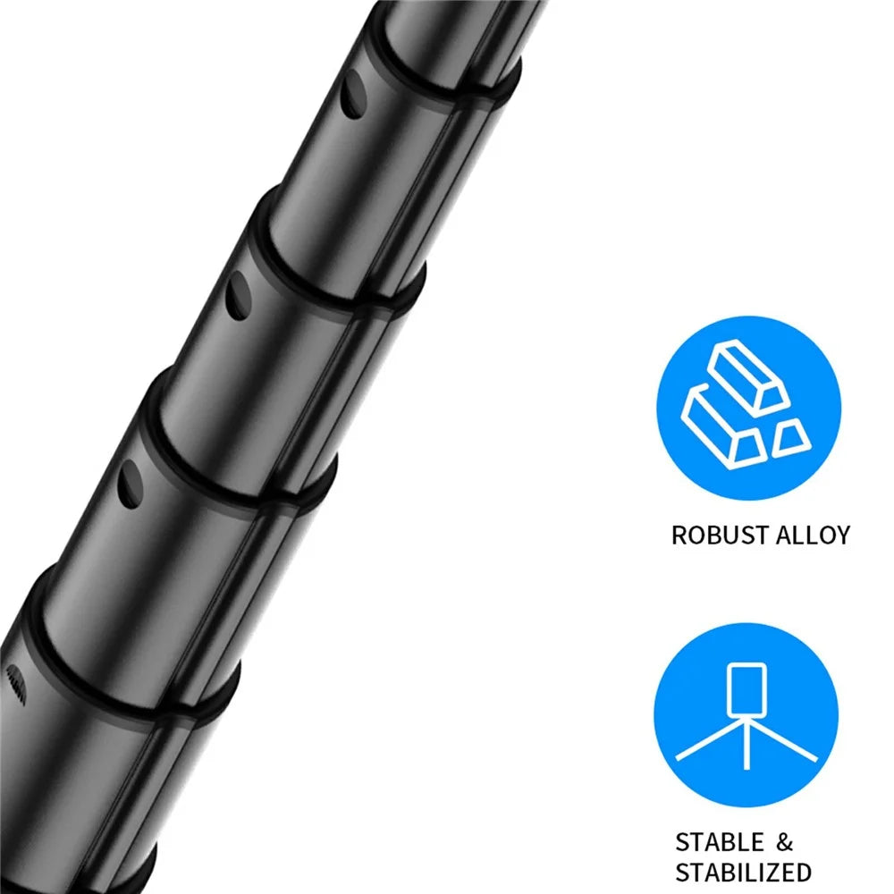 C20 1.3m Detachable Magnetic Phone Holder Extendable Tripod Stand Live Streaming Bluetooth-compatible Selfie Stick - 4