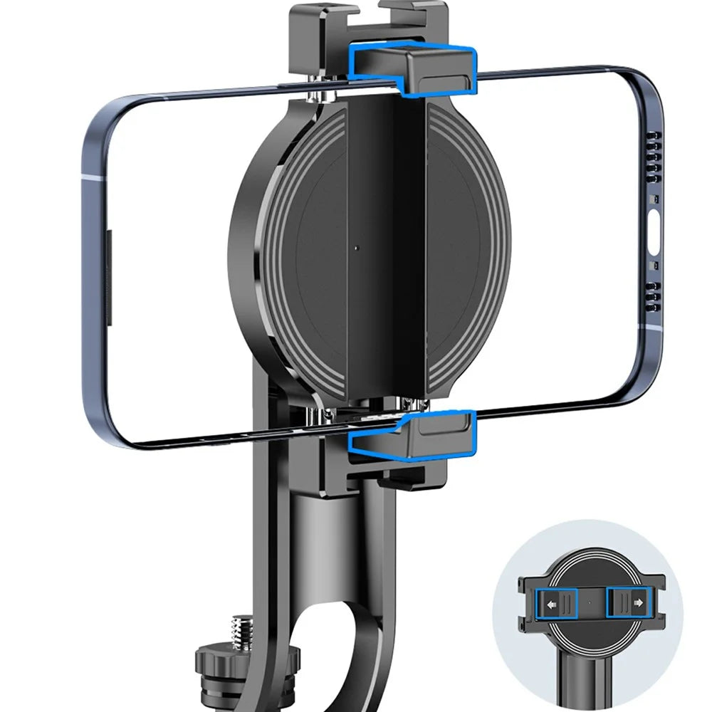 C20 1.3m Detachable Magnetic Phone Holder Extendable Tripod Stand Live Streaming Bluetooth-compatible Selfie Stick - 6