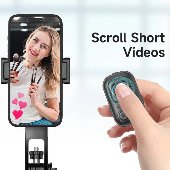 C17 Smart AI Tracking Anti-Shake Gimbal Tripod Selfie Stick Quad-Leg Stand - 4