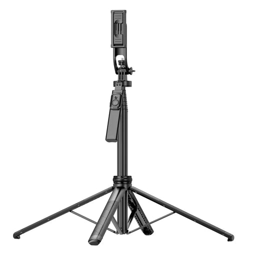 C18 1800mm Extendable Panoramic 4-Leg Tripod Stand Folding Selfie Stick for Streaming and Vlogging - 1