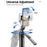 C18 1800mm Extendable Panoramic 4-Leg Tripod Stand Folding Selfie Stick for Streaming and Vlogging - 6