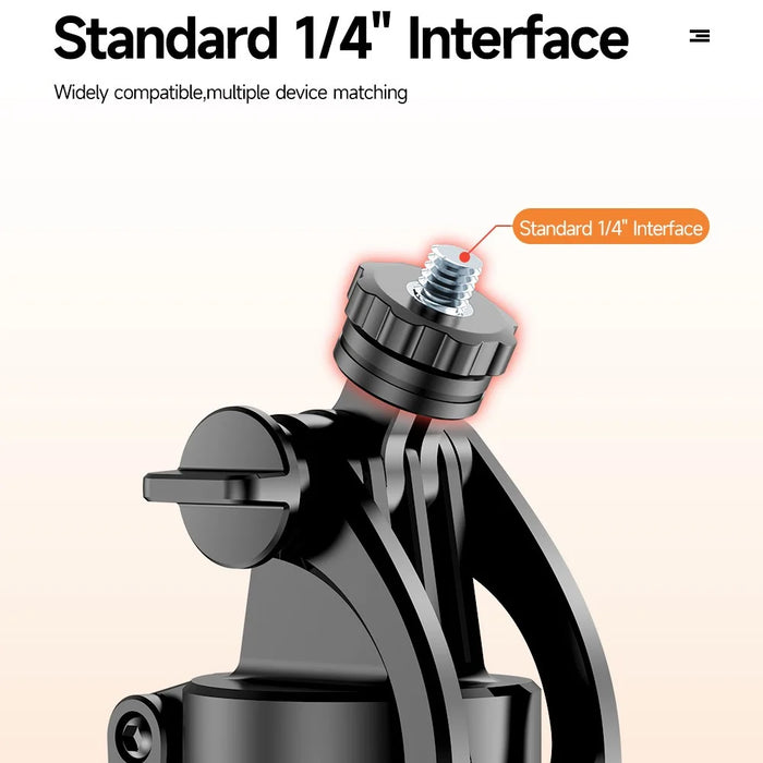 C19 1810mm 8-section Extendable Panoramic 4-Leg Tripod Stand Folding Selfie Stick for Streaming and Vlogging - 5