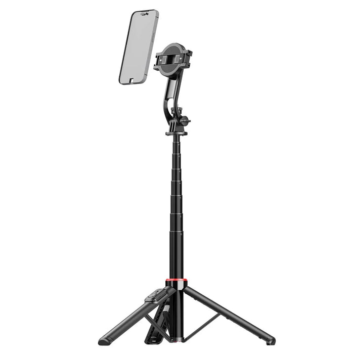 C20 Magnetic Phone Holder Folding Selfie Stick Extendable Aluminum Alloy Pole Tripod Stand - 3