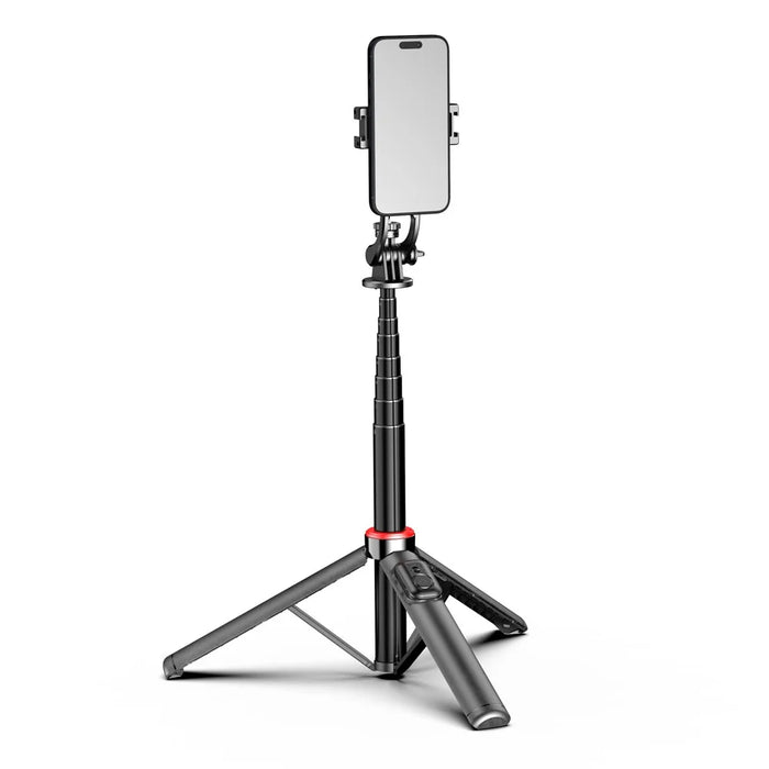 C20 Magnetic Phone Holder Folding Selfie Stick Extendable Aluminum Alloy Pole Tripod Stand - 4