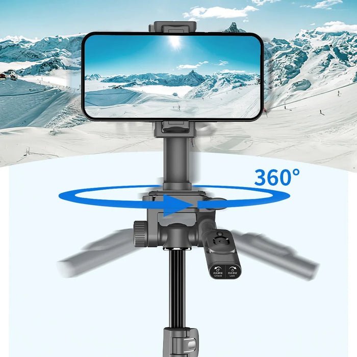 C06 1.83m Extendable Tripod Phone Camera Floor Stand Aluminum Alloy Bluetooth-compatible Selfie Stick - 3