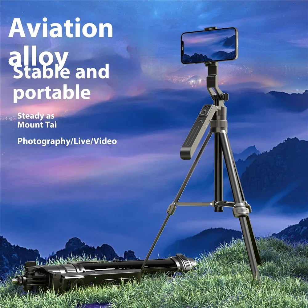 C17 1.7m Retractable Selfie Stick Face Tracking Gimbal Photography Tripod for Mobile Phone Camera - 2