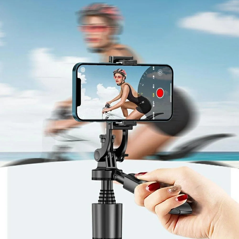 L16 2 In 1 Extendable Bluetooth-compatible Selfie Stick for Live Streaming Folding Tripod Stand - 7