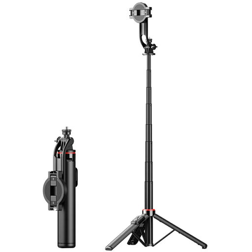 C20 1.3m Magnetic Selfie Stick Aluminum Alloy Extendable Tripod for Travel Live Streaming - 1