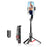 C08 Universal Smartphone Anti Shake Stabilizer Selfie Stick Telescopic Tripod Stand ( Advanced Version ) - Black+Red - 1