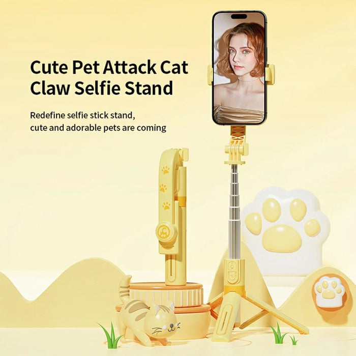 KT02 A1 Cartoon Tripod Selfie Stick Desktop Live Streaming Stand with Dual Lights - 2