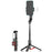 C09 Multifunctional Gimbal Stabilizer for Smartphones Anti-Shake Selfie Stick Tripod with Fill Light - Black / Red - 1